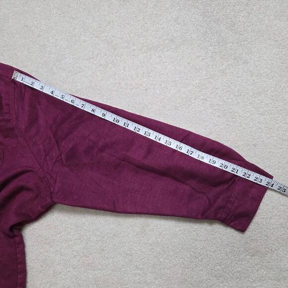 Woman Within 2X (26/28) Faux Suede Shirt Shacket Button Front Long Sleeve - Picture 10 of 16